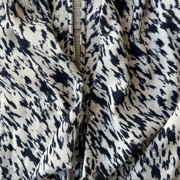 NWT LUSH Black & Ivory Perfect Sleeveless Wrap Bodysuit Size Small - Picture 7 of 12